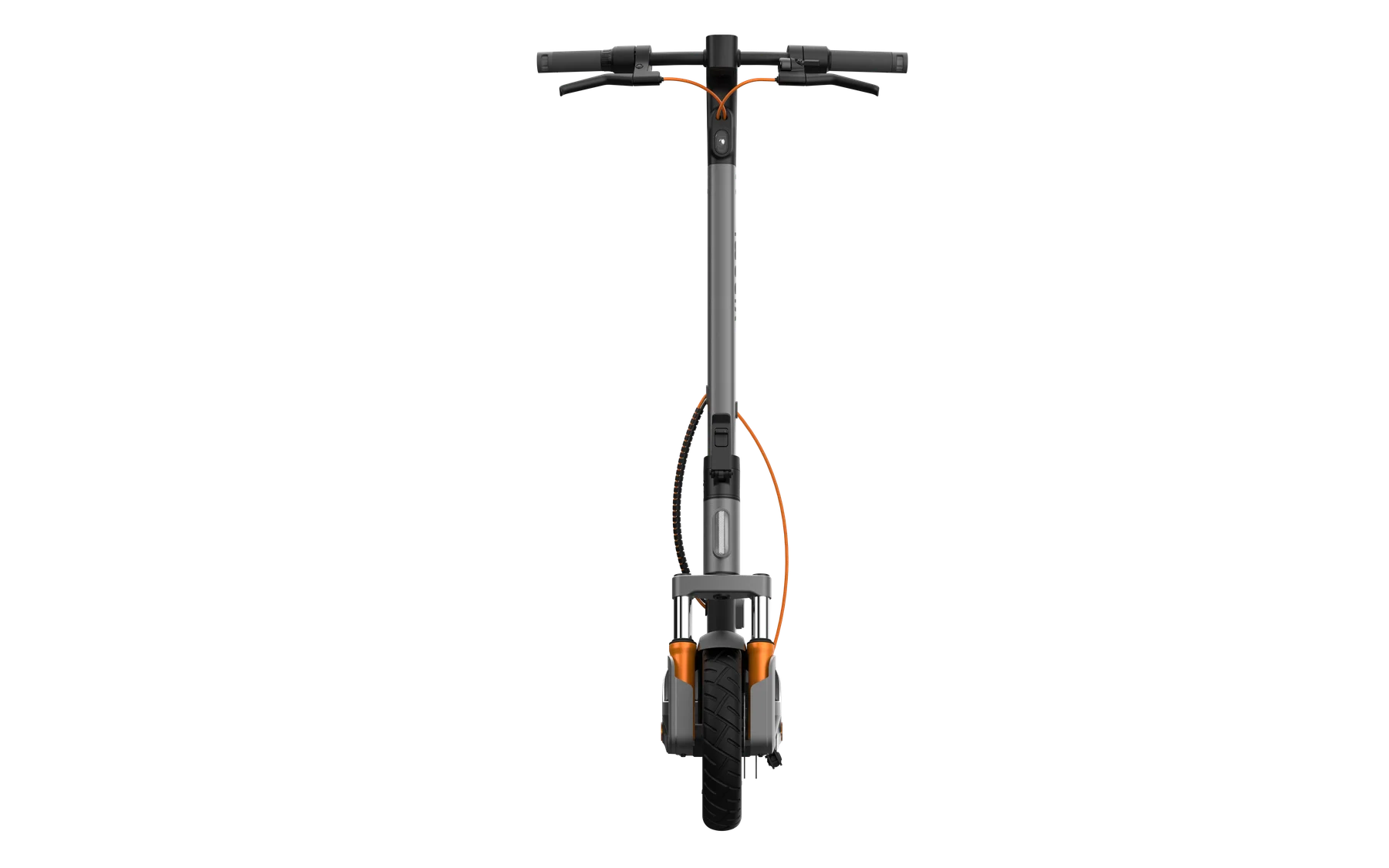 Vooraanzicht van de Xiaomi Electric Scooter 6 Max op witte achtergrond