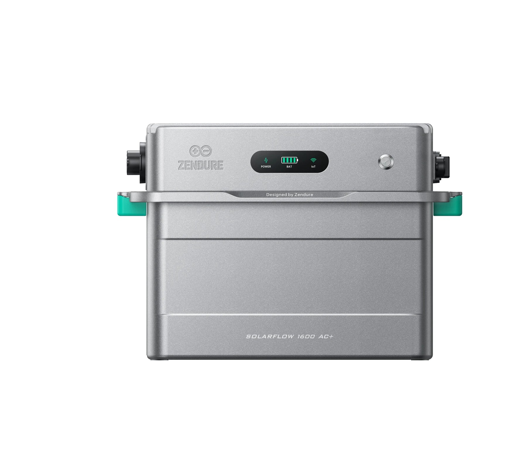 Vooraanzicht van de Zendure SolarFlow 1600 AC+ met display en aansluitingen