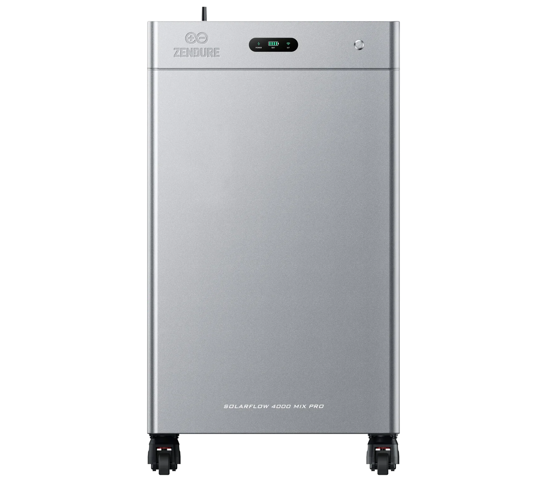 Vooraanzicht van de Zendure SolarFlow 4000 Mix Pro op witte achtergrond