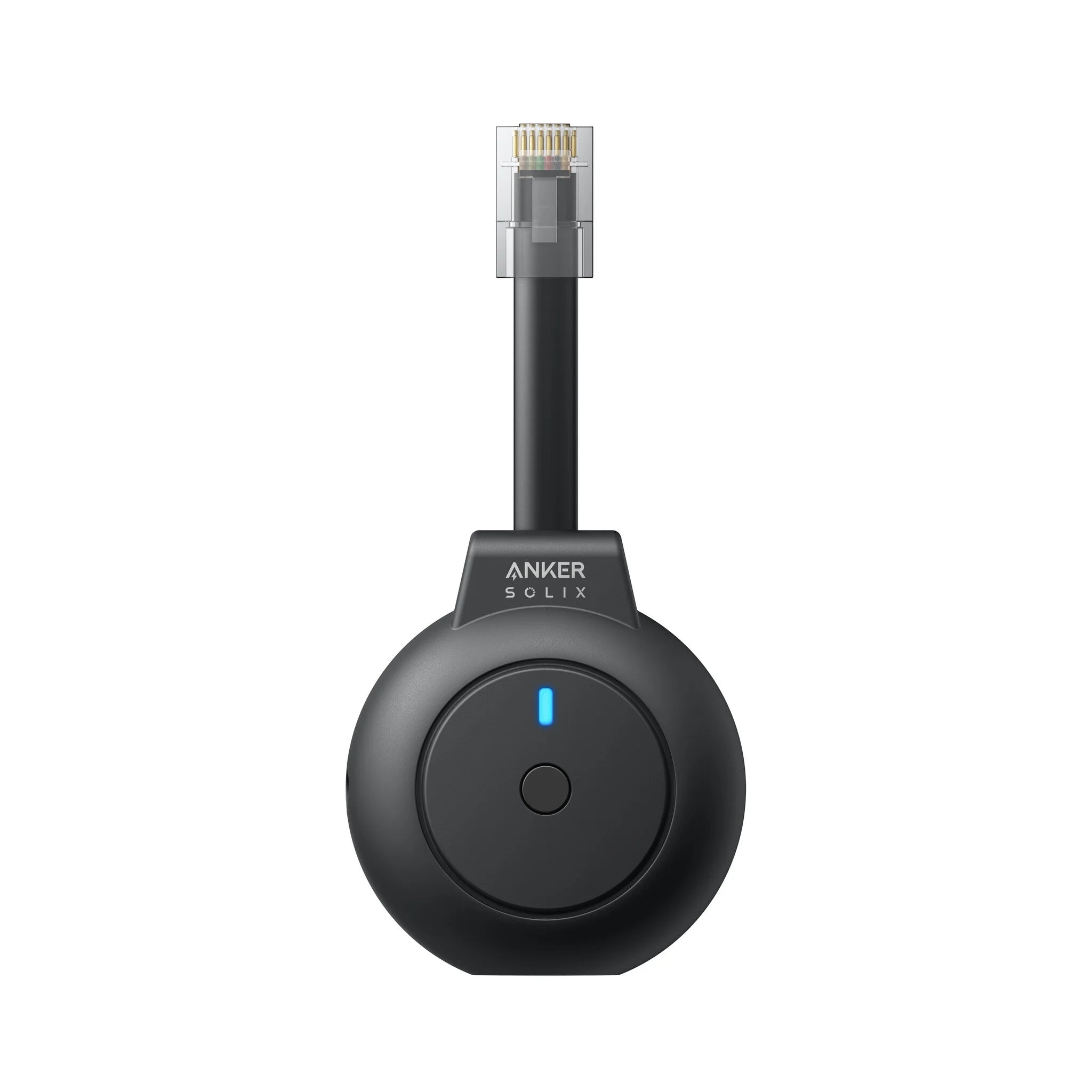 Anker SOLIX P1 Meter met RJ12 P1-aansluiting voor realtime monitoring van stroomverbruik en teruglevering.