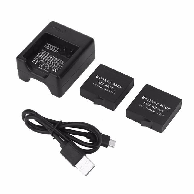 Battery Set for the Xiaomi Yi II 4k, 4k+ and Yi Lite Action Camera