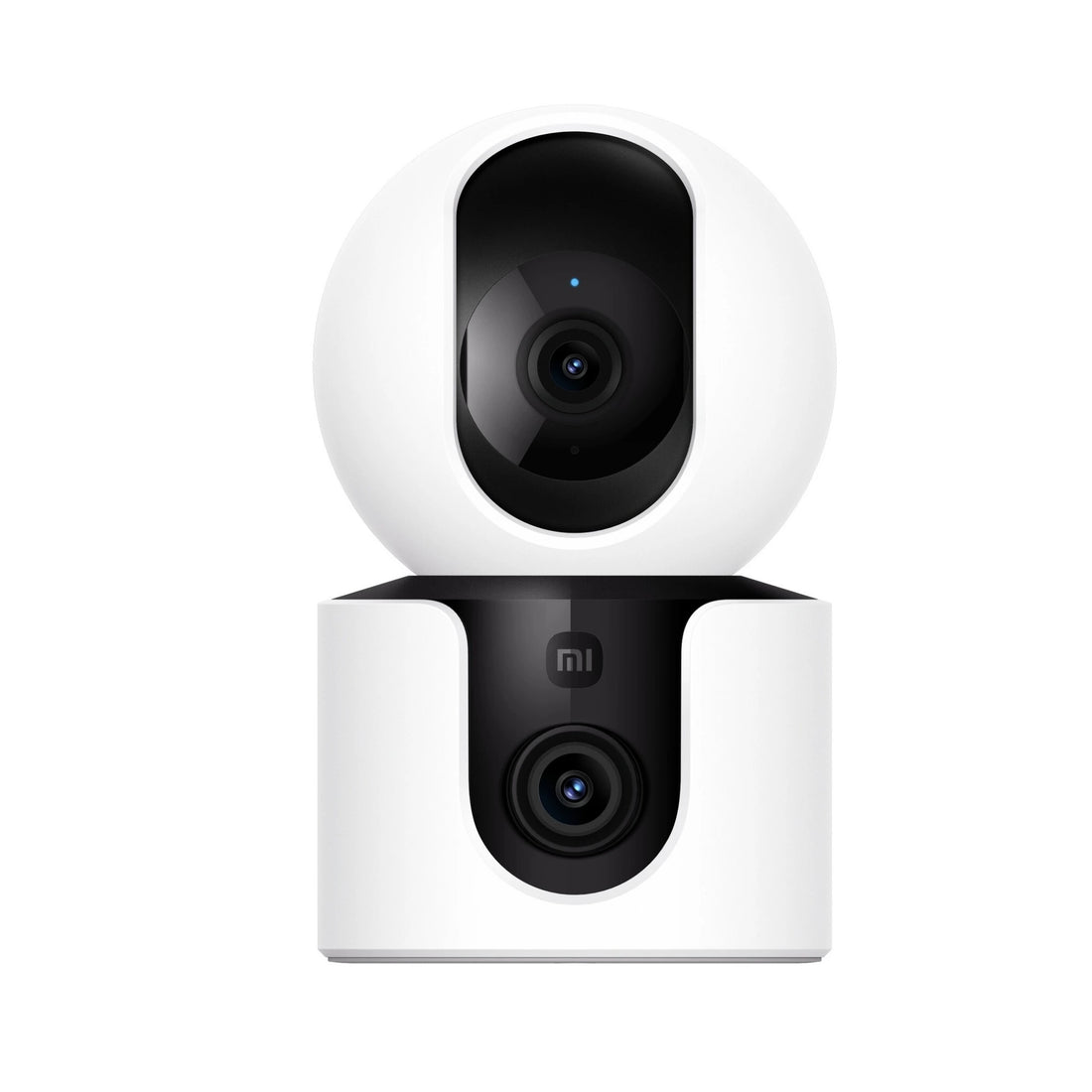 Witte Xiaomi Smart Camera C300 Dual binnencamera met dubbele lens, vooraanzicht