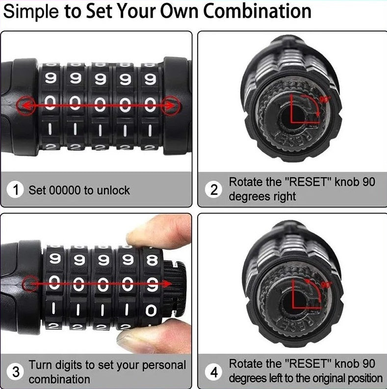 Combination Lock for Xiaomi M365 Scooter
