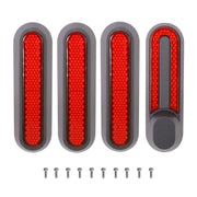 Reflektorabdeckungen vorne und hinten für Xiaomi Gen 2 Mi 1s, Essential und Mi Pro 2 Scooter (Set aus vier Stück)