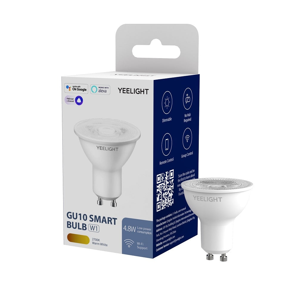 Ampoule intelligente LED GU10 Xiaomi Yeelight W1 blanc dimmable