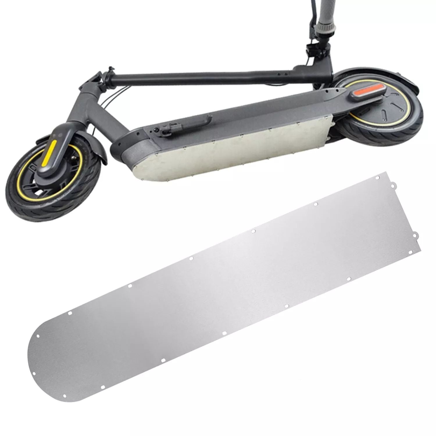 Stainless Steel Bottom Cover Plate for the Xiaomi M365 Scooter