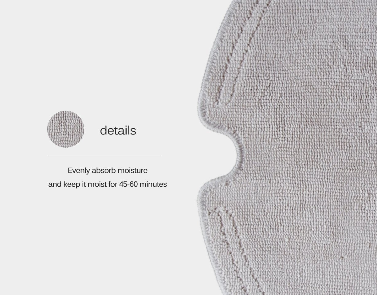 Lingettes de nettoyage d'origine pour aspirateur robot Xiaomi Roborock V1, S50, S55, S5 Max, S6 (2 pièces)