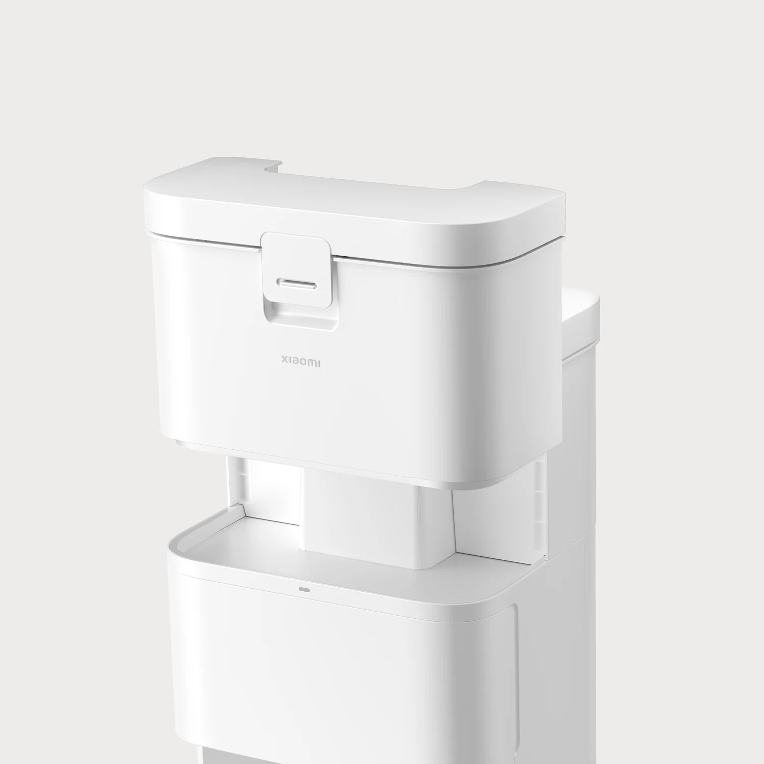 Detail van de watertank in het station van de Xiaomi Robot Vacuum H50 robotstofzuiger