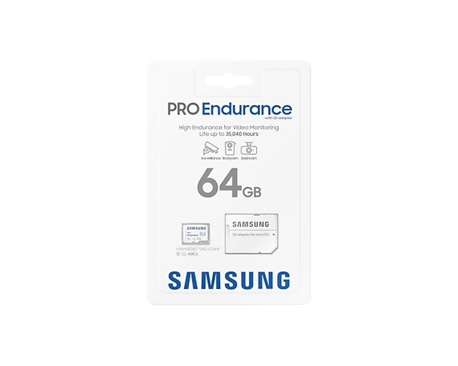 Carte mémoire Micro-SD Samsung Pro Endurance 64GB + adaptateur