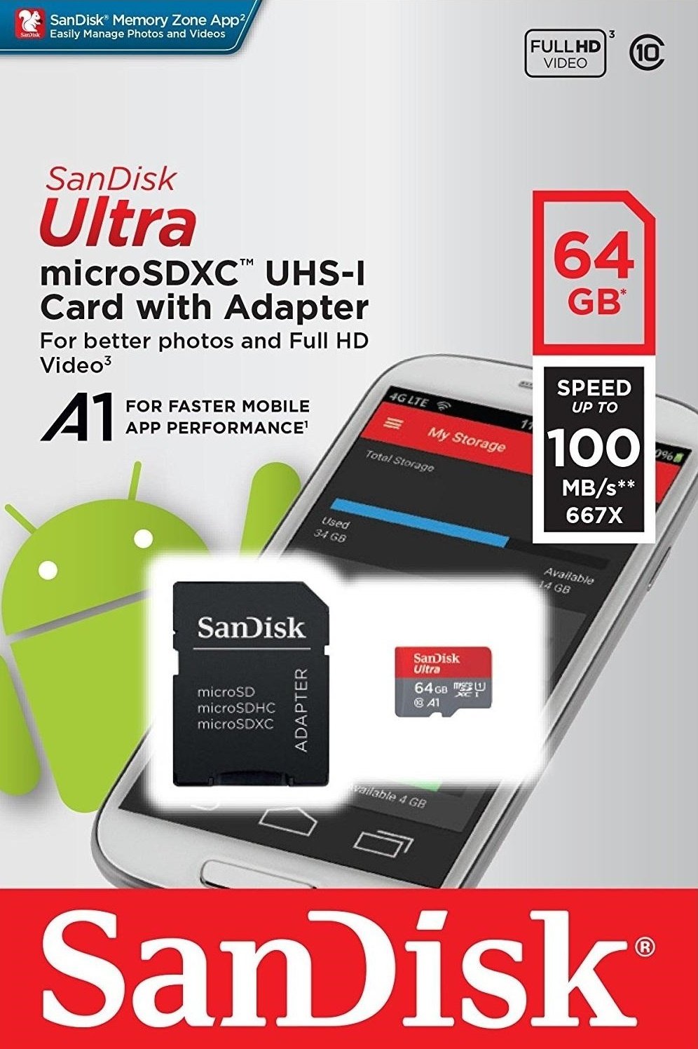 Carte mémoire SanDisk 64GB