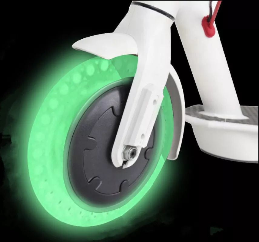 Fluorescent Solid Rubber Anti-Leak Outer Tire for Xiaomi M365 Scooter