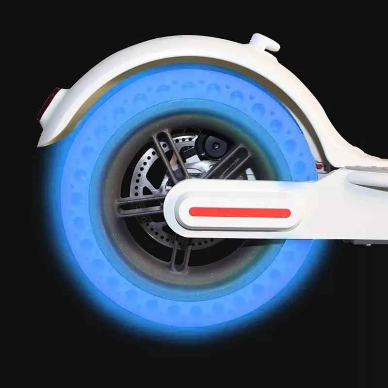 Fluorescent Solid Rubber Anti-Leak Outer Tire for Xiaomi M365 Scooter
