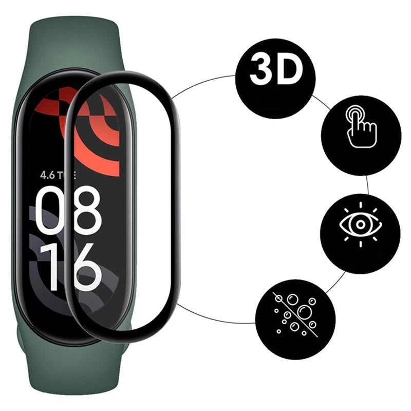 Protection d'écran à bords incurvés pour Xiaomi Mi Band 7 (lot de 2)