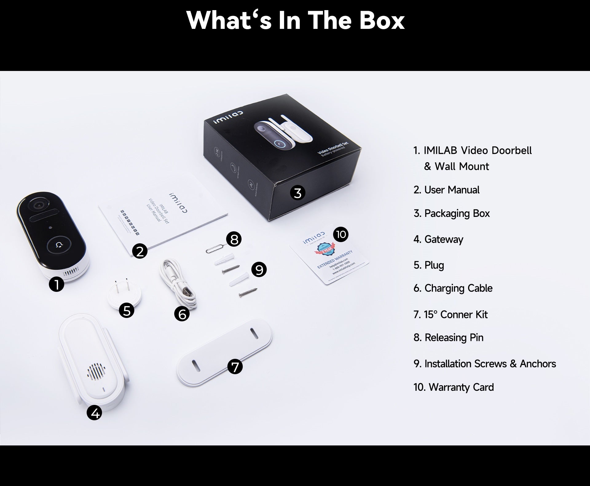 Sonnette vidéo intelligente Xiaomi IMILAB