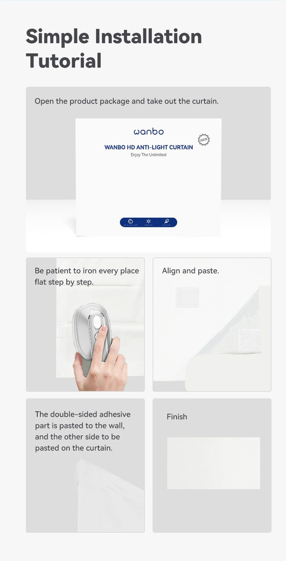 Xiaomi Wanbo Anti-Light Curtain Projektionsleinwand