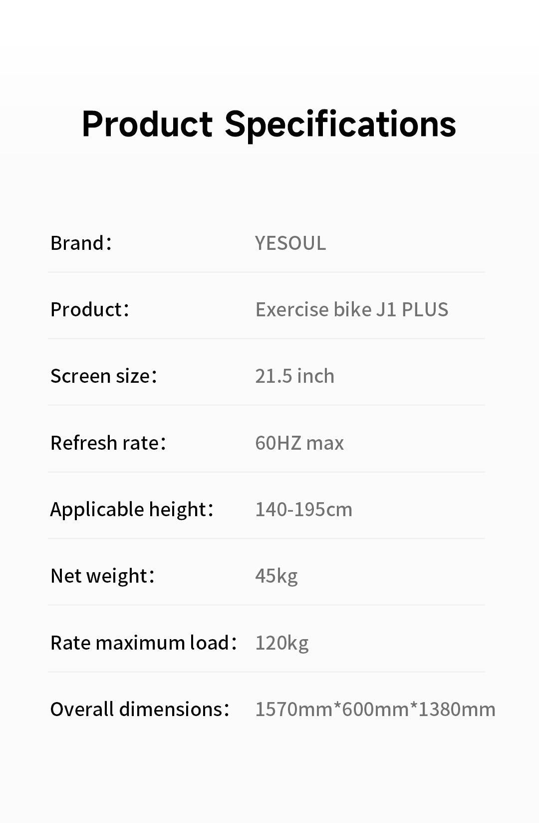 Xiaomi Yesoul Recumbent Exercise Bike J1 Plus